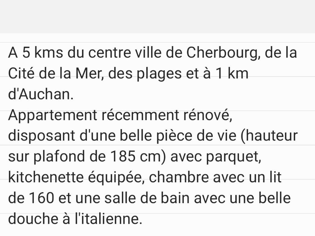 Appartament Bel Air Cherbourg-en-Cotentin Ngoại thất bức ảnh
